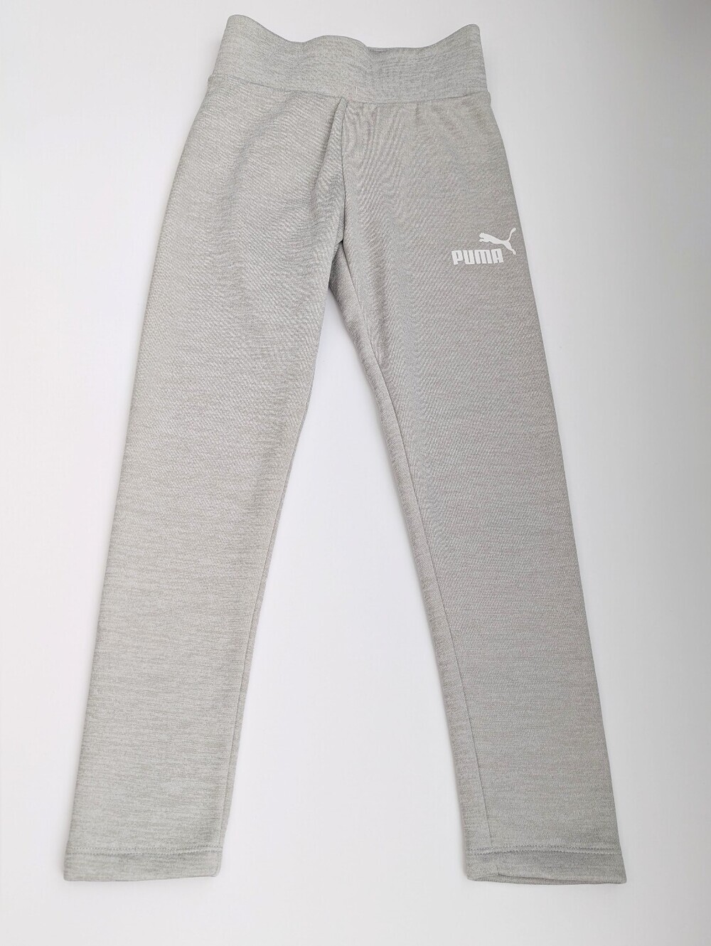 Puma Girls' (7/8-Medium) Beige Sweatpants/Joggers/Leggings w/Fleece Lining